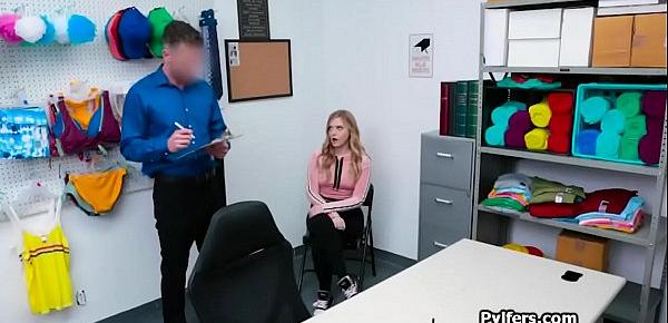  Blonde from the night shift blows officers cock